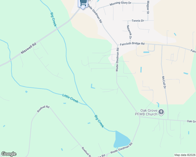 map of restaurants, bars, coffee shops, grocery stores, and more near 1725 Wade-Stedman Road in Stedman