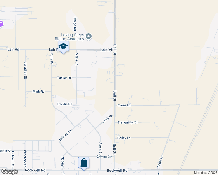 map of restaurants, bars, coffee shops, grocery stores, and more near 15200 Bell Street in Amarillo