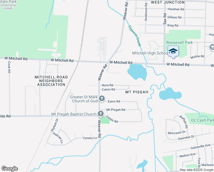 map of restaurants, bars, coffee shops, grocery stores, and more near 954 Nora Road in Memphis