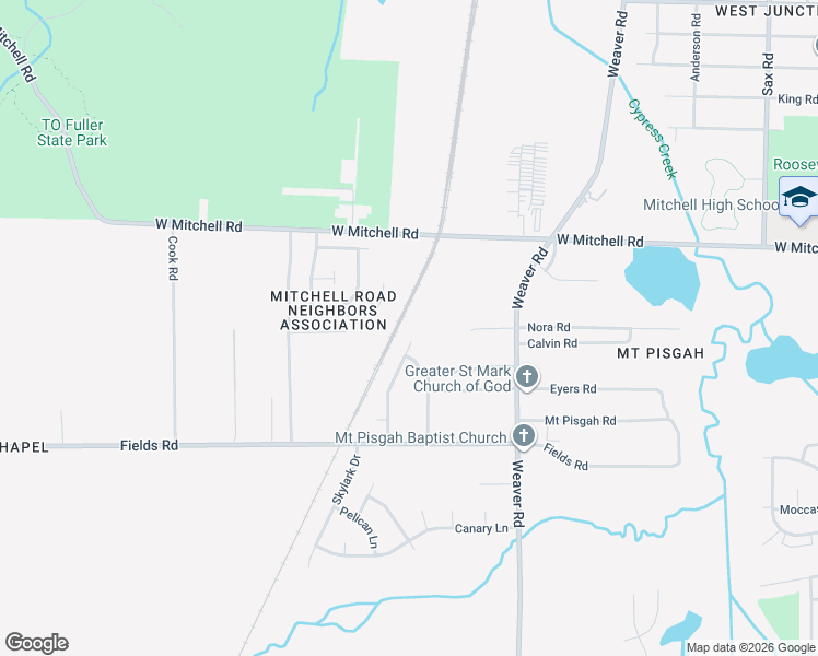 map of restaurants, bars, coffee shops, grocery stores, and more near 3501 Hicky Street in Memphis