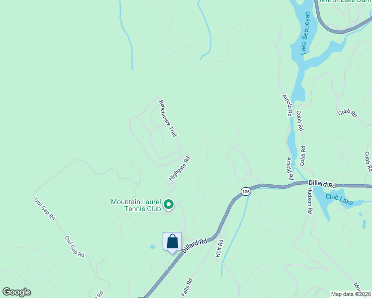 map of restaurants, bars, coffee shops, grocery stores, and more near 973 Highgate Road in Highlands