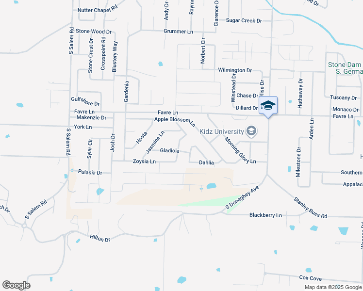 map of restaurants, bars, coffee shops, grocery stores, and more near 1740 Wysteria Lane in Conway