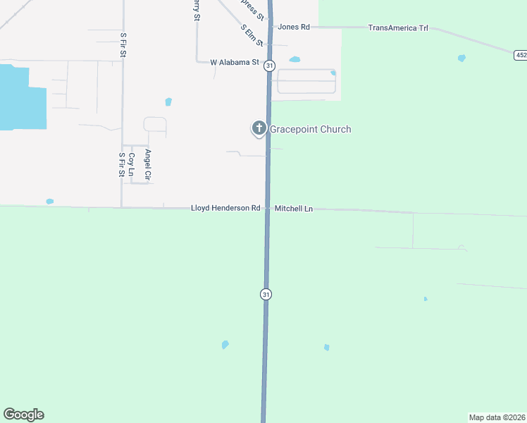 map of restaurants, bars, coffee shops, grocery stores, and more near 3150 Highway 31 in Beebe