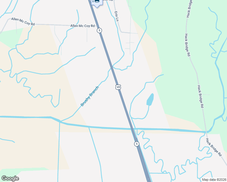 map of restaurants, bars, coffee shops, grocery stores, and more near 8463 U.S. 45 in Ramer