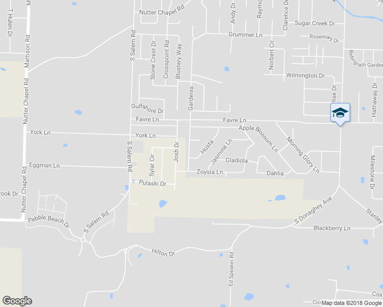 map of restaurants, bars, coffee shops, grocery stores, and more near 1720 Gardenia in Conway
