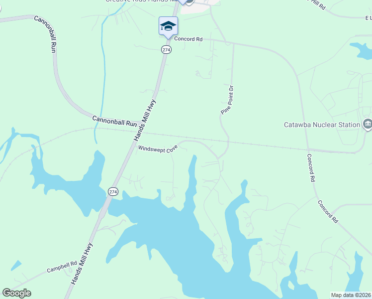 map of restaurants, bars, coffee shops, grocery stores, and more near 2777 Windswept Cove in York