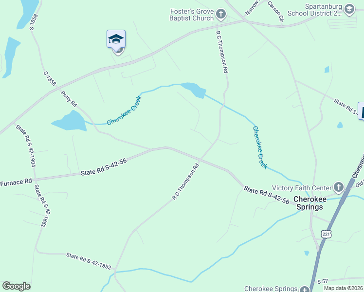 map of restaurants, bars, coffee shops, grocery stores, and more near 4185 Old Furnace Road in Chesnee