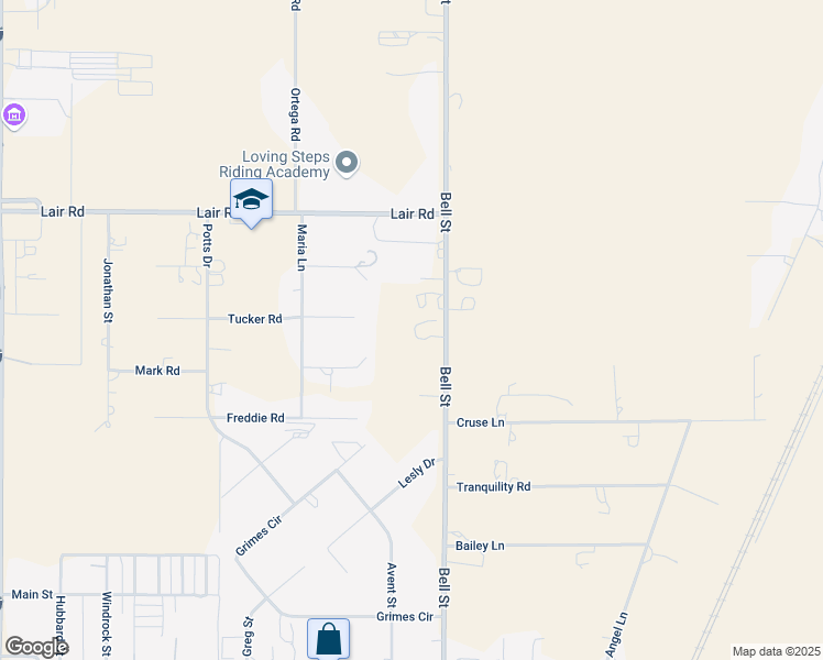 map of restaurants, bars, coffee shops, grocery stores, and more near 15200 Bell Street in Amarillo