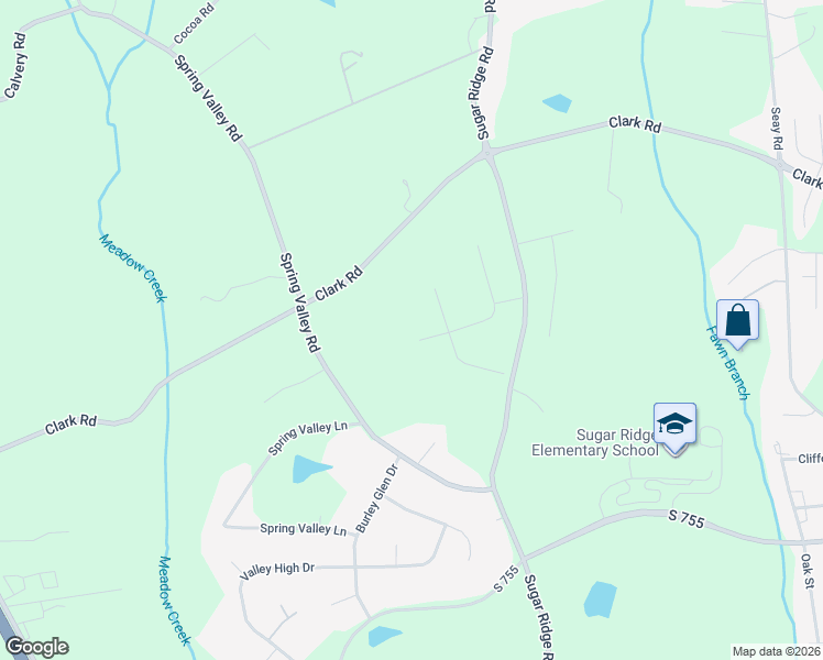 map of restaurants, bars, coffee shops, grocery stores, and more near 891 Spring Valley Road in Inman