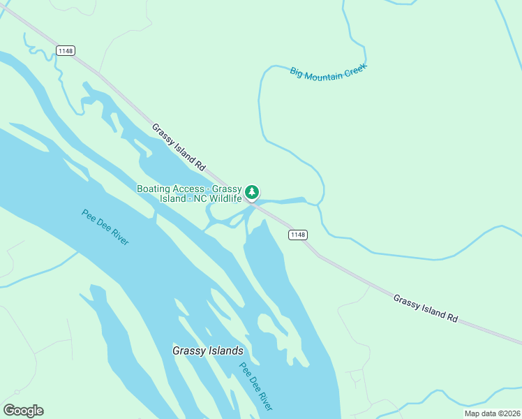 map of restaurants, bars, coffee shops, grocery stores, and more near 2063 Grassy Island Road in Ellerbe