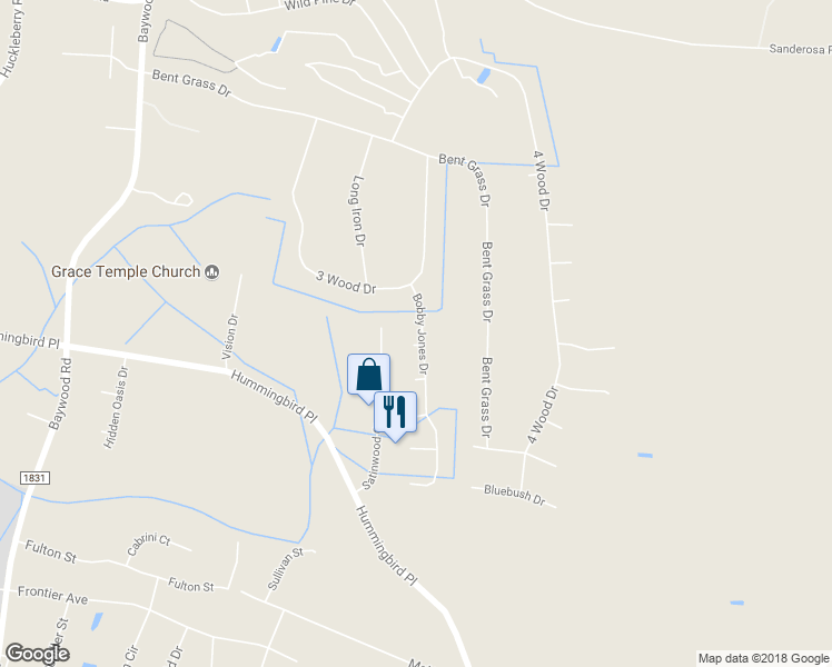 map of restaurants, bars, coffee shops, grocery stores, and more near 4411 Ping Court in Fayetteville