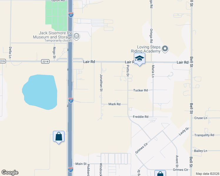 map of restaurants, bars, coffee shops, grocery stores, and more near 6707 Susie Road in Amarillo