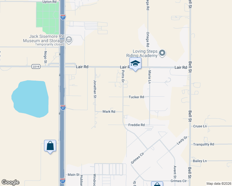 map of restaurants, bars, coffee shops, grocery stores, and more near 6703 Susie Road in Amarillo