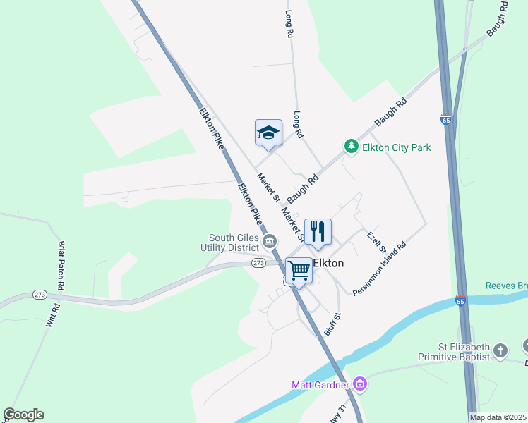 map of restaurants, bars, coffee shops, grocery stores, and more near 593 Market Street in Prospect