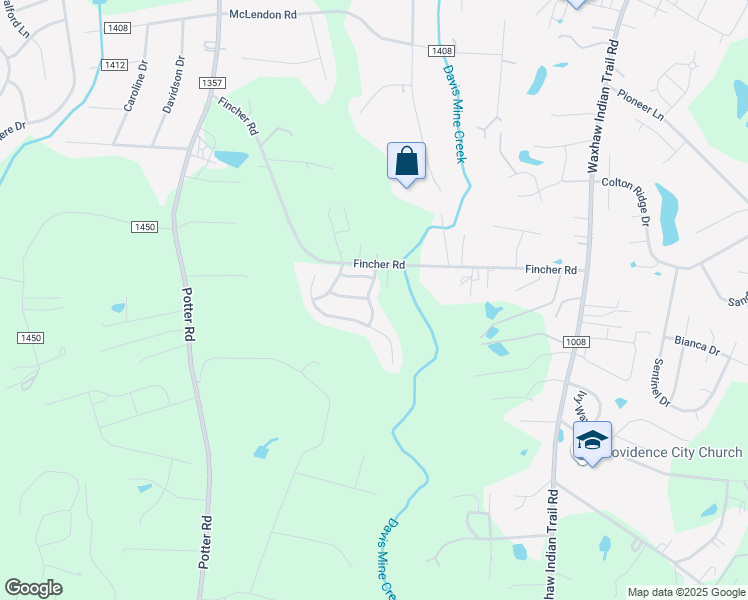 map of restaurants, bars, coffee shops, grocery stores, and more near 3101 Royal Troon Lane in Matthews