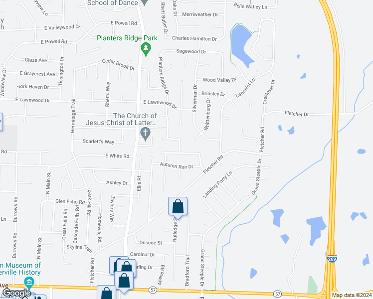 map of restaurants, bars, coffee shops, grocery stores, and more near 546 Autumn Meadows Lane in Collierville