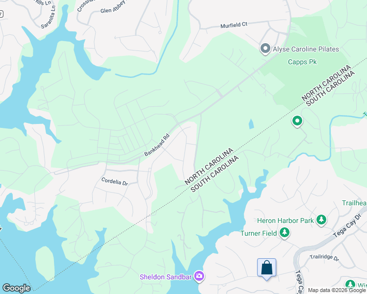map of restaurants, bars, coffee shops, grocery stores, and more near 16114 Kelby Cove in Charlotte