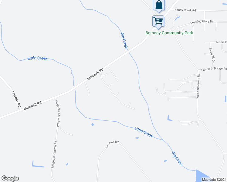 map of restaurants, bars, coffee shops, grocery stores, and more near 5945 Lowgrass Rd in Stedman