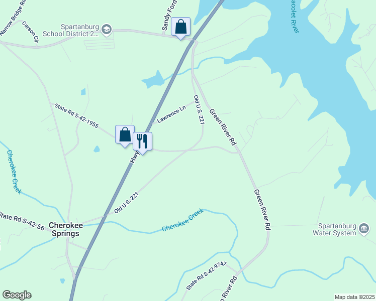 map of restaurants, bars, coffee shops, grocery stores, and more near 400 State Road S-42-1955 in Chesnee