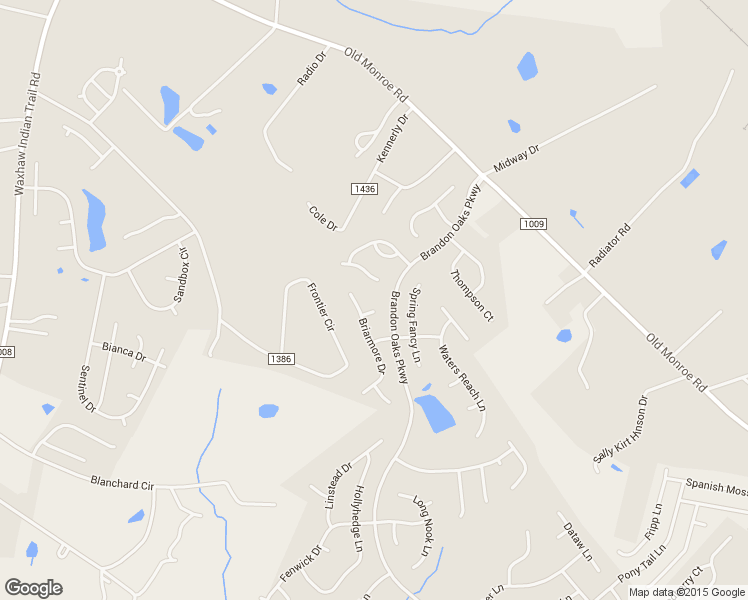 map of restaurants, bars, coffee shops, grocery stores, and more near 1306 Buckthorne Court in Indian Trail
