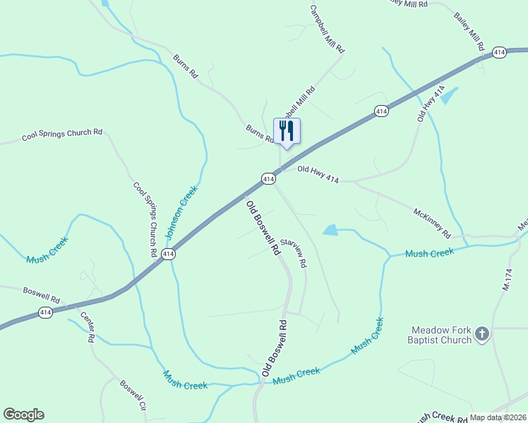 map of restaurants, bars, coffee shops, grocery stores, and more near 100 Ginners Hill Road in Travelers Rest