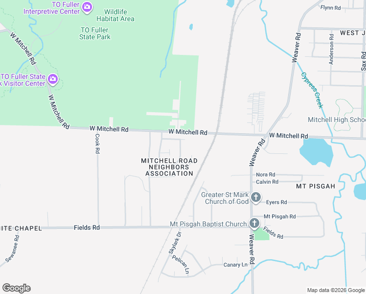 map of restaurants, bars, coffee shops, grocery stores, and more near 3441 Aaron Road in Memphis