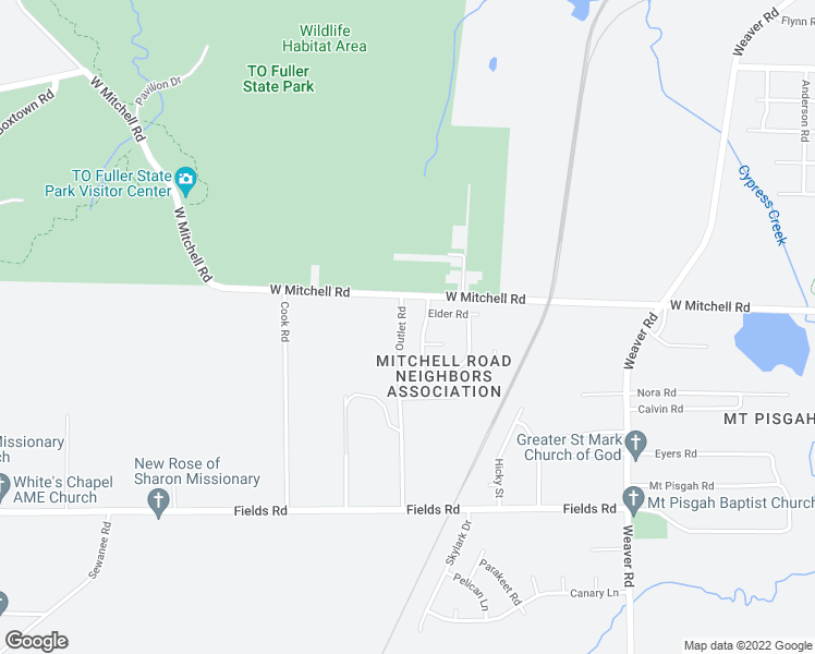 map of restaurants, bars, coffee shops, grocery stores, and more near 3416 Outlet Road in Memphis