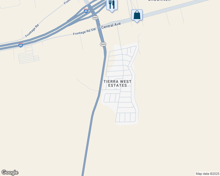 map of restaurants, bars, coffee shops, grocery stores, and more near Fenton Drive in Albuquerque