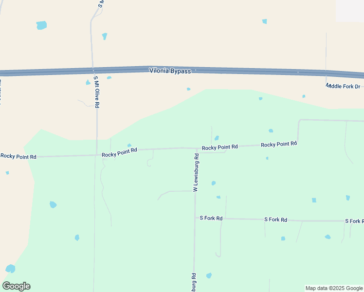 map of restaurants, bars, coffee shops, grocery stores, and more near 250 Rocky Point Road in Vilonia
