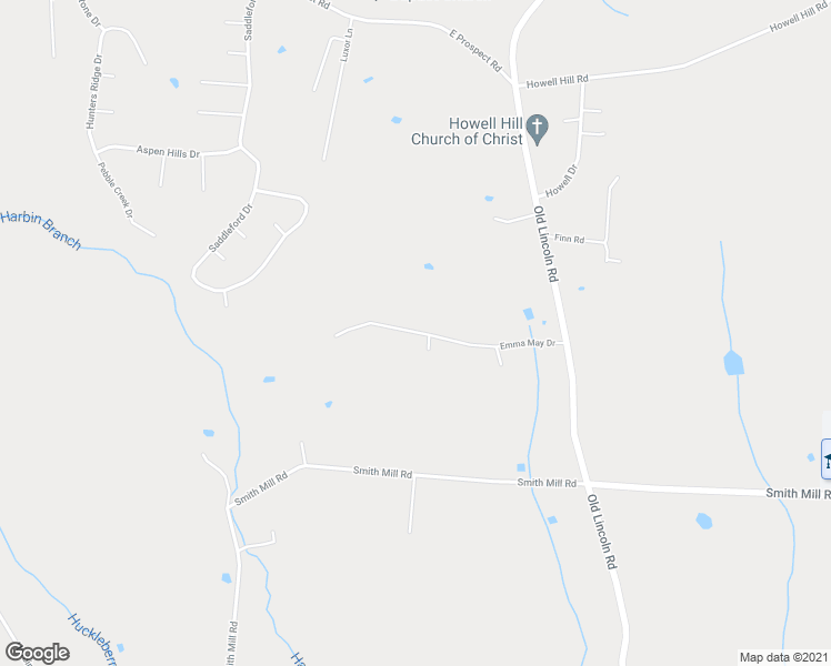 map of restaurants, bars, coffee shops, grocery stores, and more near 36 Emma May Drive in Fayetteville