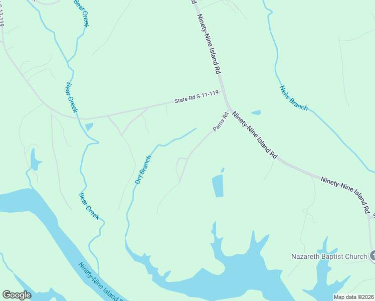 map of restaurants, bars, coffee shops, grocery stores, and more near 182 Paris Road in Blacksburg