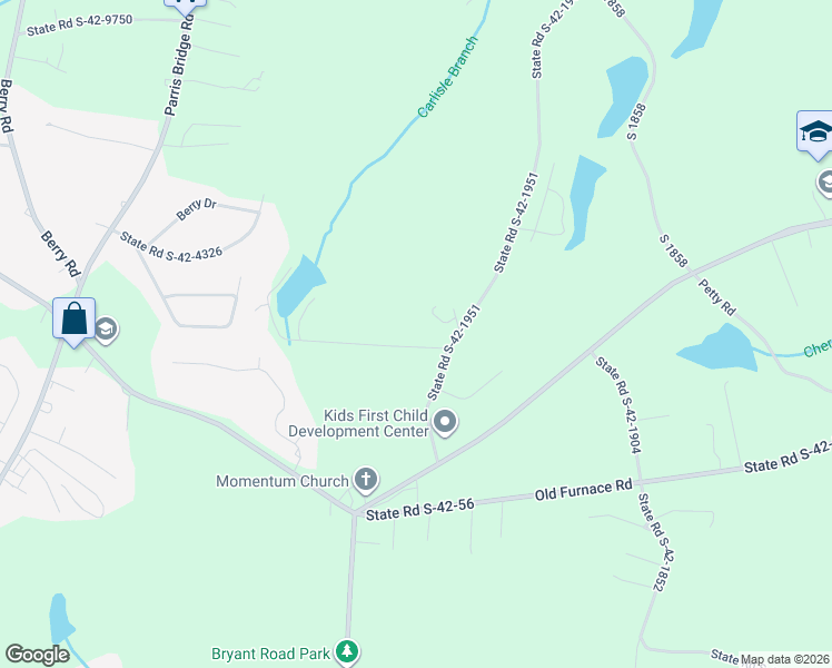 map of restaurants, bars, coffee shops, grocery stores, and more near 225 State Road S-42-1951 in Chesnee