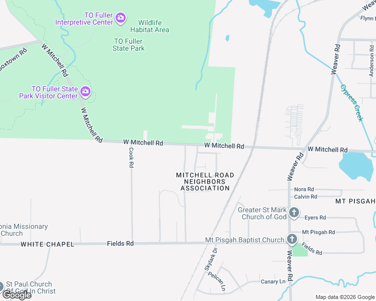 map of restaurants, bars, coffee shops, grocery stores, and more near 3388 Outlet Road in Memphis