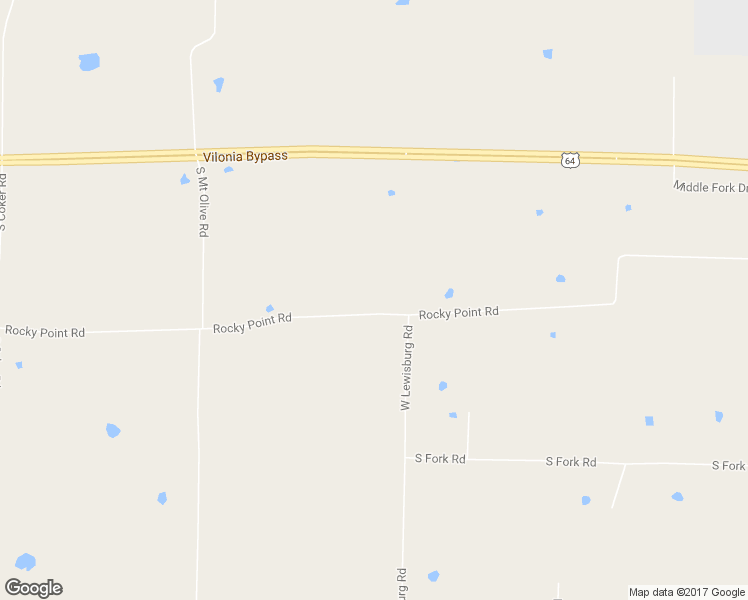 map of restaurants, bars, coffee shops, grocery stores, and more near 250 Rocky Point Road in Vilonia