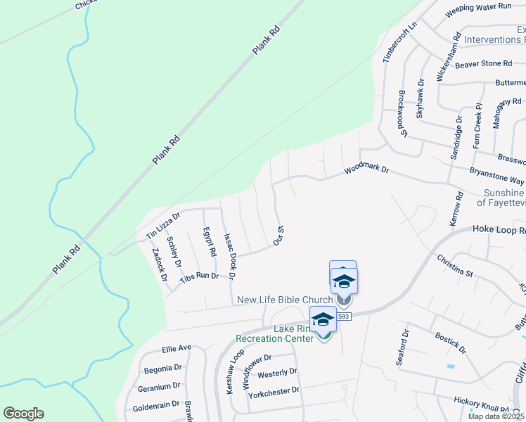 map of restaurants, bars, coffee shops, grocery stores, and more near 909 Scully Drive in Fayetteville