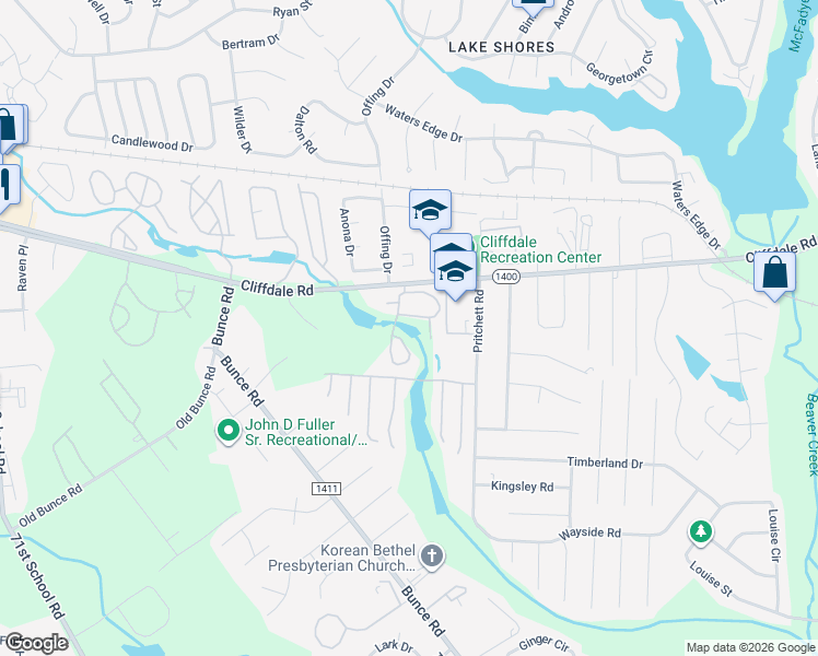 map of restaurants, bars, coffee shops, grocery stores, and more near 969 Bassman Lane in Fayetteville