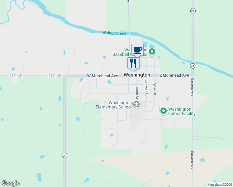 map of restaurants, bars, coffee shops, grocery stores, and more near 402 Chickasaw Avenue in Washington