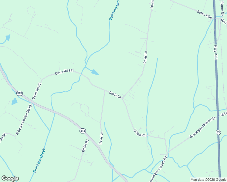 map of restaurants, bars, coffee shops, grocery stores, and more near 365 Davis Road Southeast in Old Fort