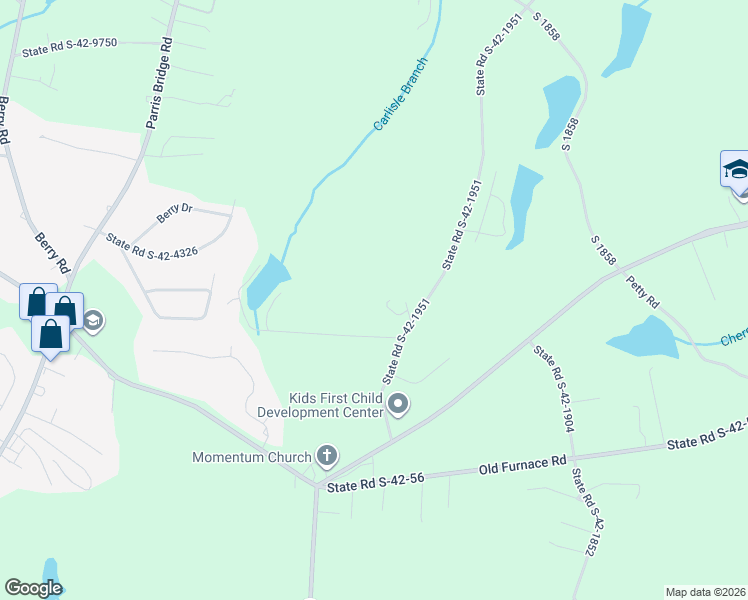 map of restaurants, bars, coffee shops, grocery stores, and more near 225 State Road S-42-1951 in Chesnee