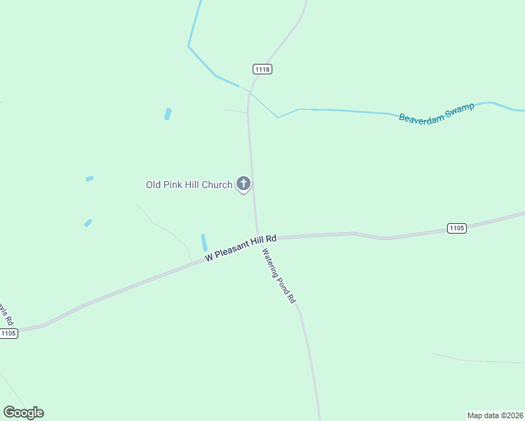 map of restaurants, bars, coffee shops, grocery stores, and more near 5124-5202 Watering Pond Road in Pink Hill