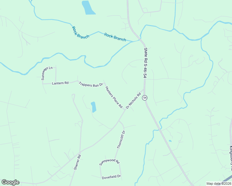 map of restaurants, bars, coffee shops, grocery stores, and more near 1612 Hunters Place Road in York