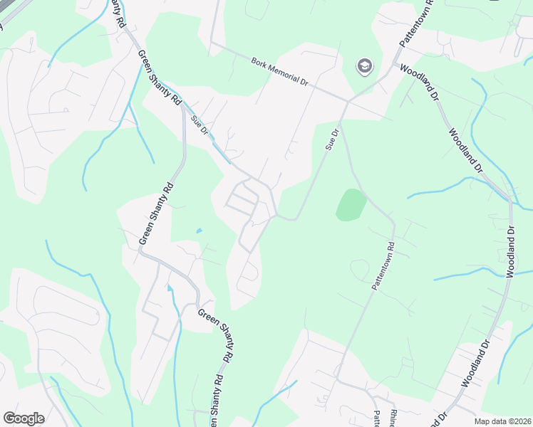 map of restaurants, bars, coffee shops, grocery stores, and more near 8150 Sue Drive in Ooltewah