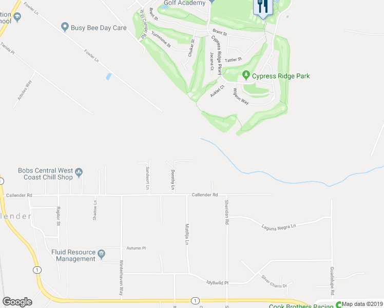 map of restaurants, bars, coffee shops, grocery stores, and more near 465 Dorothy Lane in Arroyo Grande