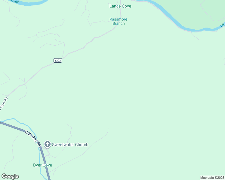 map of restaurants, bars, coffee shops, grocery stores, and more near 348 Dyer Cove Road in Hayesville