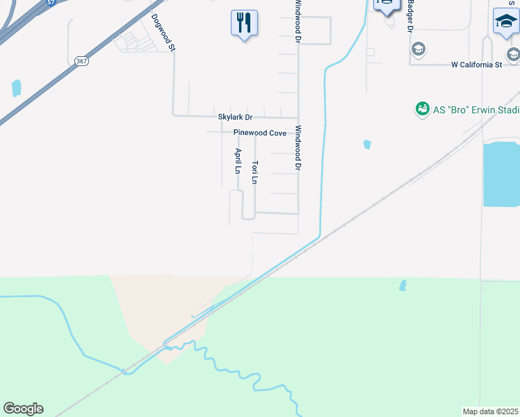 map of restaurants, bars, coffee shops, grocery stores, and more near 1002 Tori Lane in Beebe