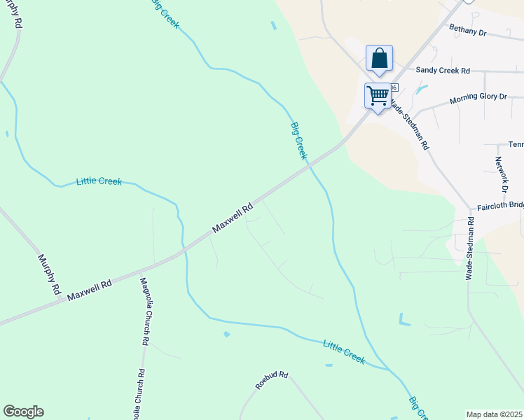 map of restaurants, bars, coffee shops, grocery stores, and more near 6638 Maxwell Road in Fayetteville