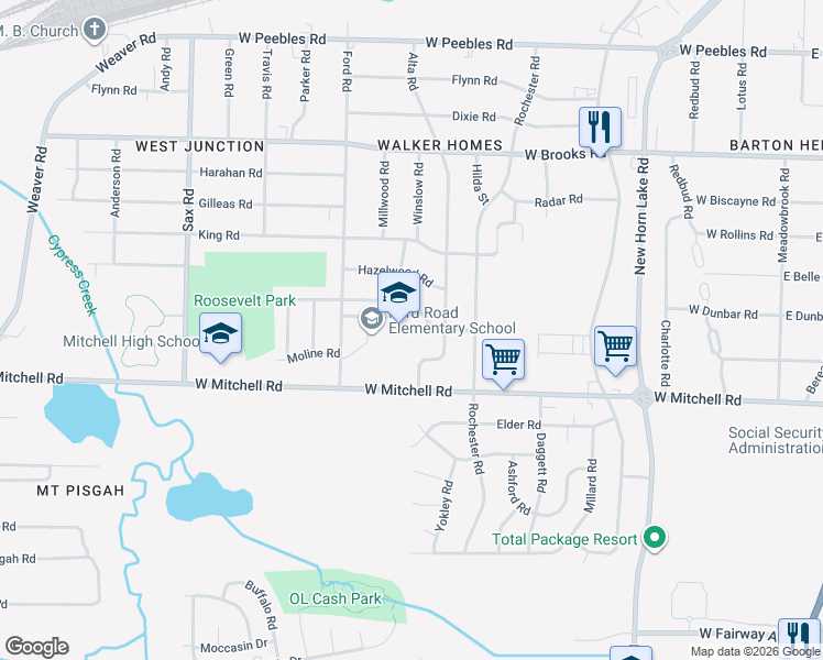 map of restaurants, bars, coffee shops, grocery stores, and more near 413 Jenson Road in Memphis