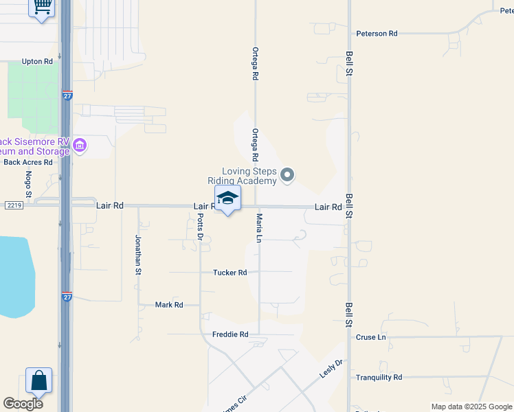 map of restaurants, bars, coffee shops, grocery stores, and more near 6206 Lair Road in Amarillo