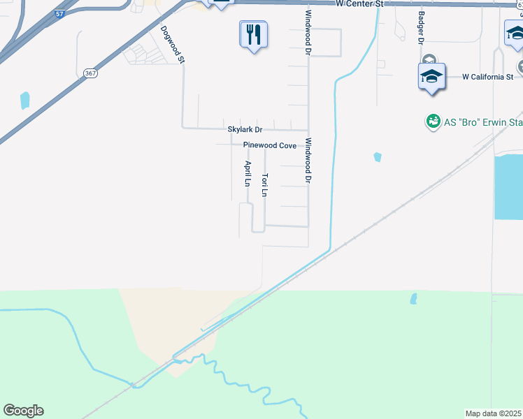 map of restaurants, bars, coffee shops, grocery stores, and more near 1002 Tori Lane in Beebe