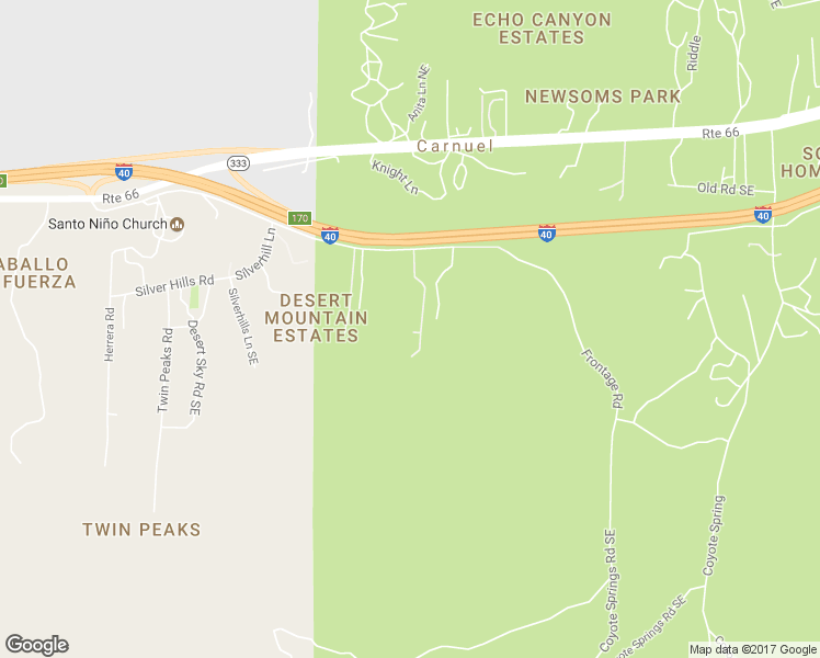 map of restaurants, bars, coffee shops, grocery stores, and more near 16 Dans Road Southeast in Albuquerque